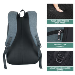 Carriz CB01 22L Casual Backpack - Grey (Clearance Sale) - TRAWOC