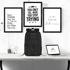 Carriz CPB03 25L Laptop Backpack - Black - TRAWOC