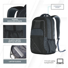 Carriz CPB03 25L Laptop Backpack - Grey - TRAWOC