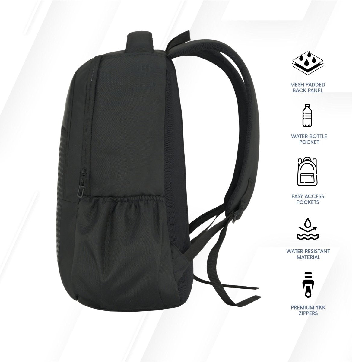 Carriz CPB06 25L Laptop Backpack - Black - TRAWOC
