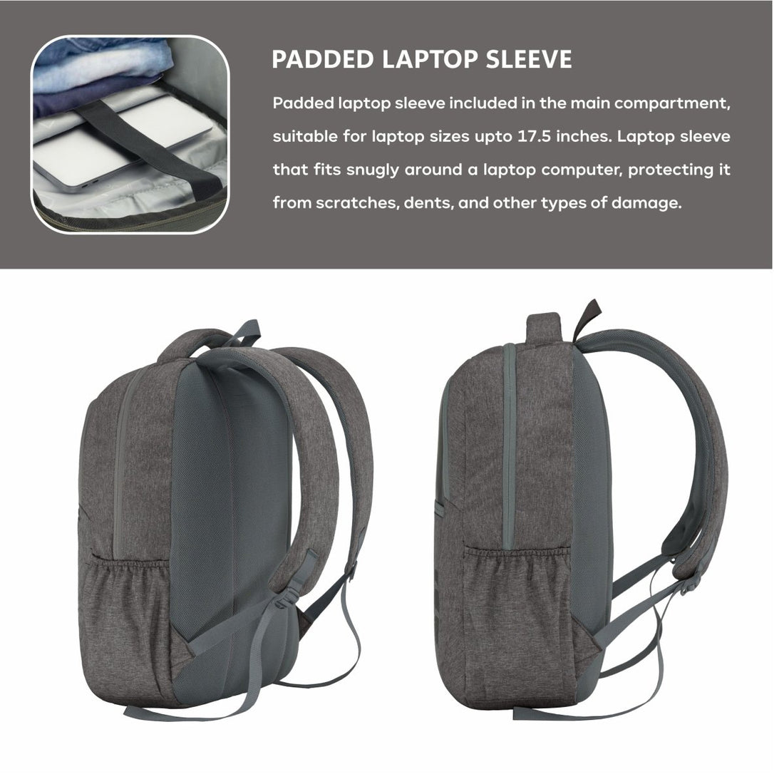 Carriz CPB07 29L Laptop Backpack - Brown - TRAWOC