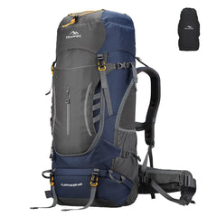 Cliffhiker 65 L Rucksack featuring Durable Zippers & Laptop Compartment – Grey - TRAWOC