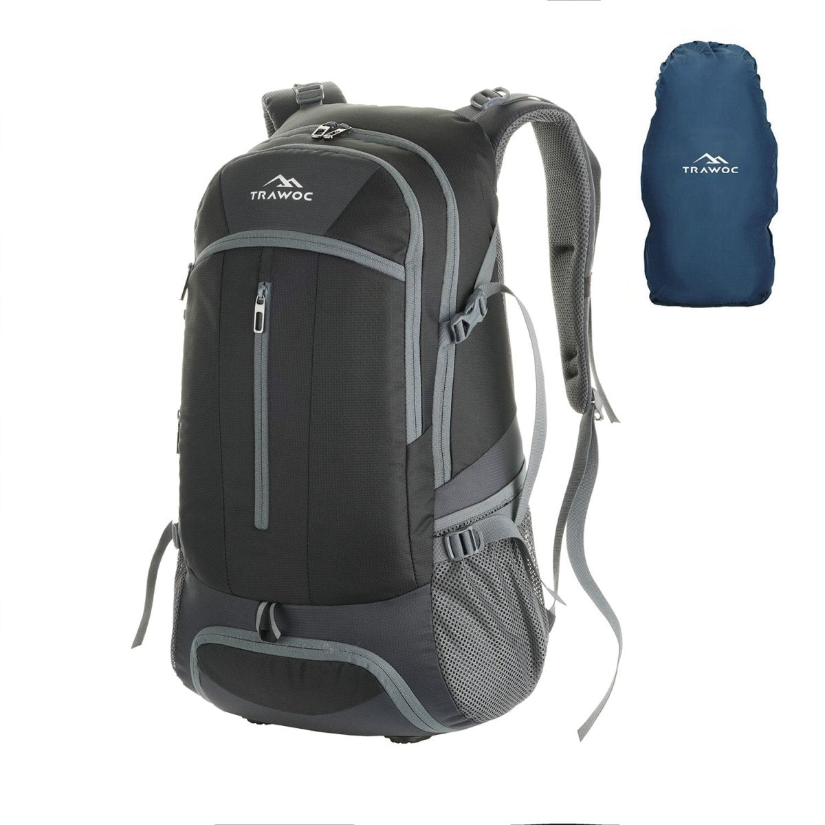 40 liter travel backpack women FALCON-40 Backpack - Black (Clearance Sale)