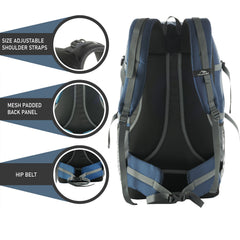 BLAZE 55 L Travel Backpack Daypack for Camping Hiking Trekking -Navyblue