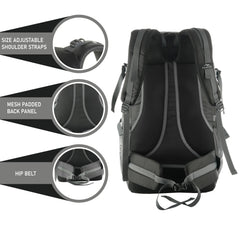 BLAZE 55 L Travel Backpack Daypack  for Camping Hiking Trekking -Black(clearance sale)