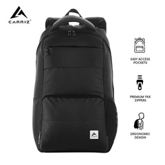 LB02 25L Laptop Backpack - Black - TRAWOC