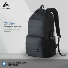 LB02 25L Laptop Backpack - Grey - TRAWOC