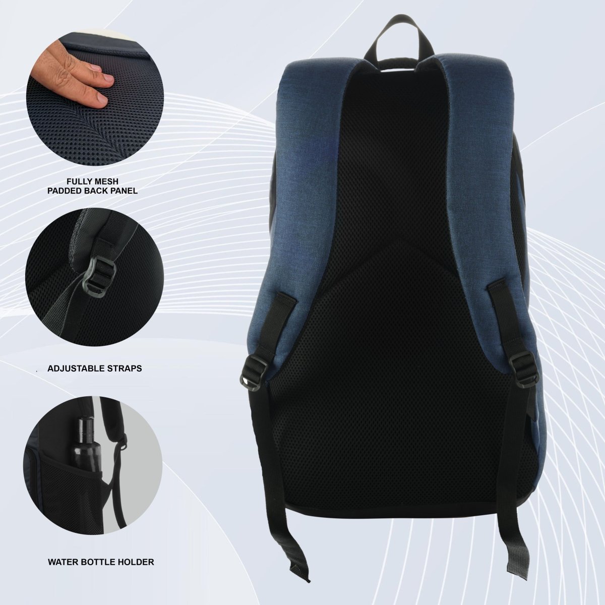 LB04 27L Laptop Backpack - Dark Blue (Clearance sale) - TRAWOC
