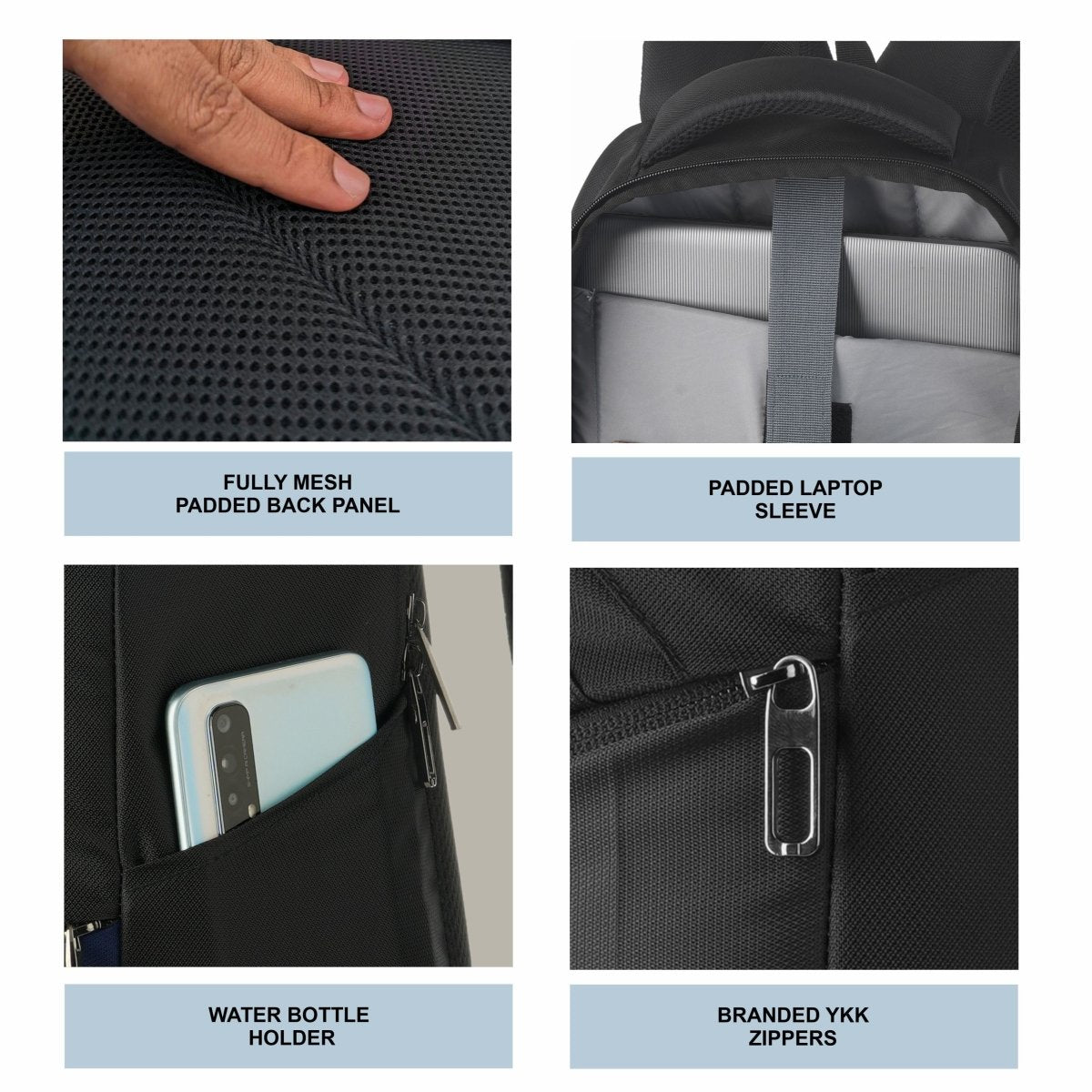 LB05 23L Laptop Backpack - Black (Clearance sale) - TRAWOC