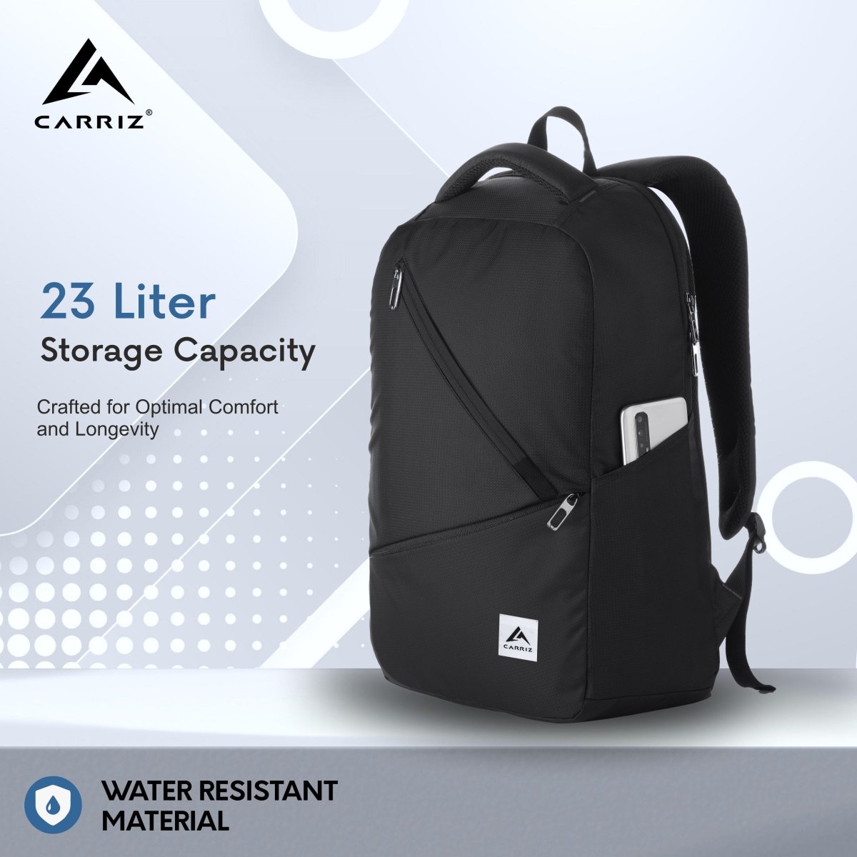 LB05 23L Laptop Backpack - Black (Clearance sale) - TRAWOC