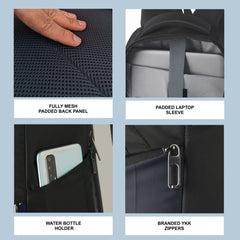 LB05 23L Laptop Backpack - Grey (Clearance sale) - TRAWOC