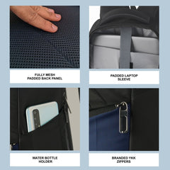 LB05 23L Laptop Backpack - Ink Blue (Clearance sale) - TRAWOC