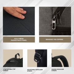 LB06 18L Laptop Backpack - Brown - TRAWOC