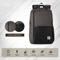 LB06 18L Laptop Backpack - Brown - TRAWOC