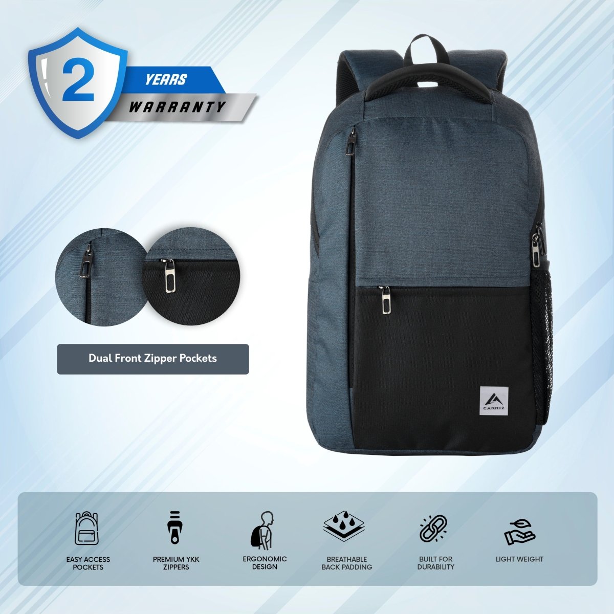 LB06 18L Laptop Backpack - Teal - TRAWOC