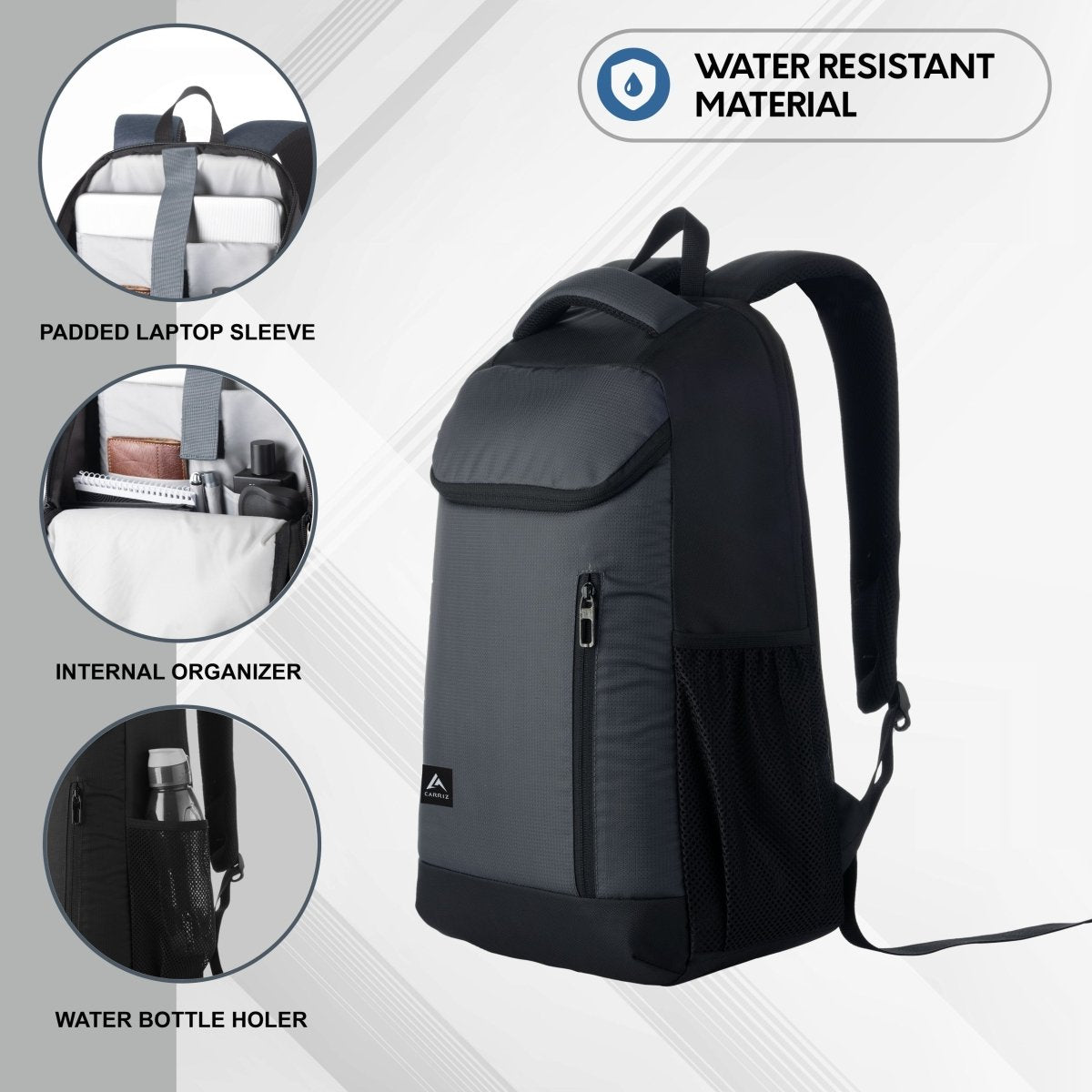 LB07 20L Laptop Backpack Grey (Clearance sale) - TRAWOC