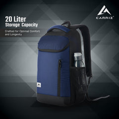 LB07 20L Laptop Backpack Navy Blue (Clearance sale) - TRAWOC