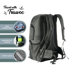 BLAZE 55 L Travel Backpack Daypack for Camping Hiking Trekking -grey