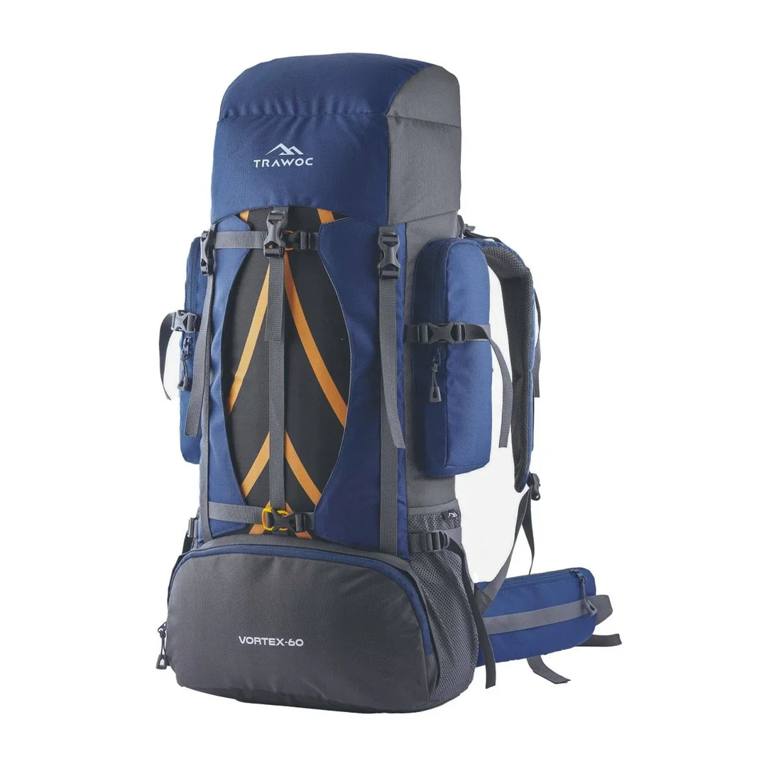 Vortex 60 L Travel Backpack with Laptop Compartment & Durable Zippers - Navy Blue
