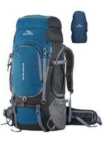 Valor Max 75 L Backpack with Ergonomic Shoulder Straps & Shoe Compartment-English Blue