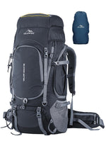 Valor Max 75 L Backpack with Ergonomic Shoulder Straps & Shoe Compartment - Grey - Grey