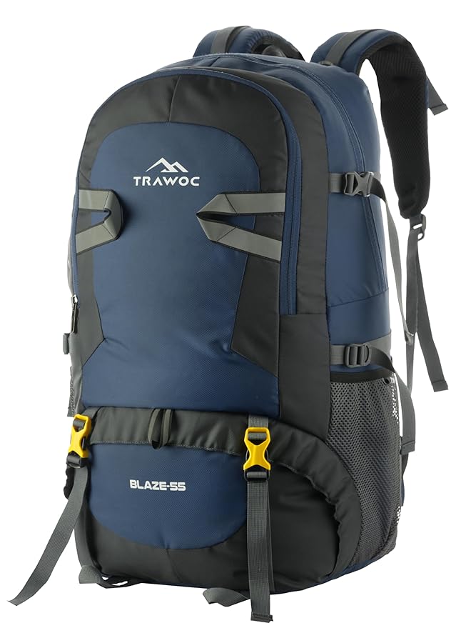 BLAZE 55 L Travel Backpack Daypack  for Camping Hiking Trekking -Navyblue