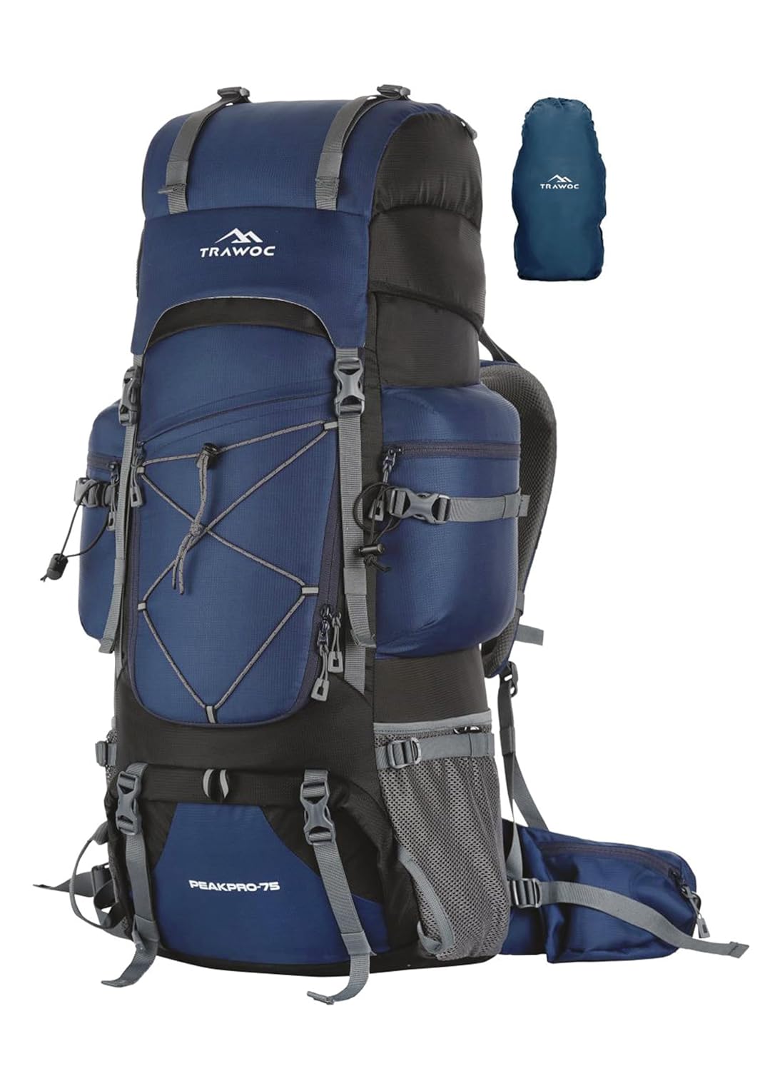 Peakpro 75 L Backpack featuring with Laptop Compartment & with Shoe Compartment – Blue