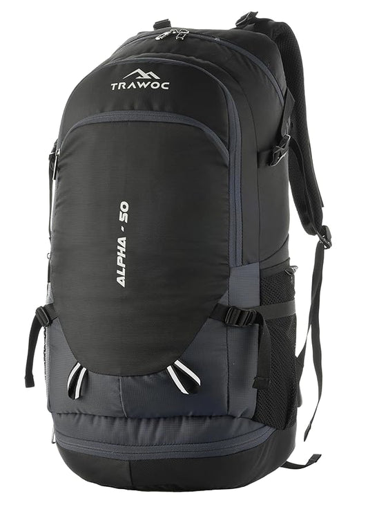 ALPHA 50 L  Water Resistant Daypack Bag for Cycling, trekking - Grey