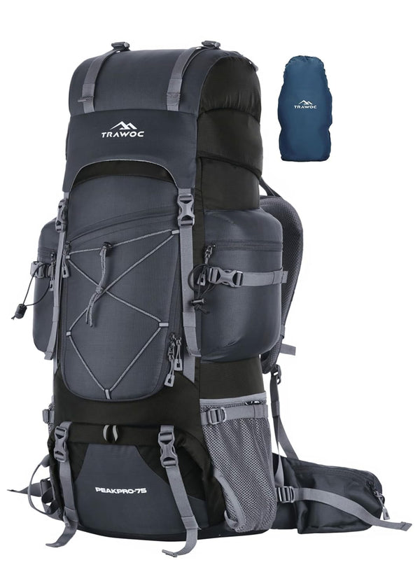 Peakpro 75 L Backpack featuring with Laptop Compartment & with Shoe Compartment – Grey