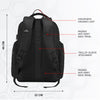 TPB03 - 30L office & Travel Bag with 16-Inch Laptop Compartment, Suitcase-Style Opening, USB Charging - Black