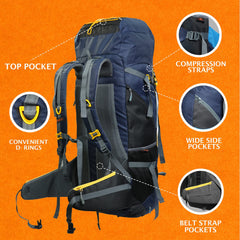 CLIFFHIKER-65 Rucksack - Black (Clearance Sale)