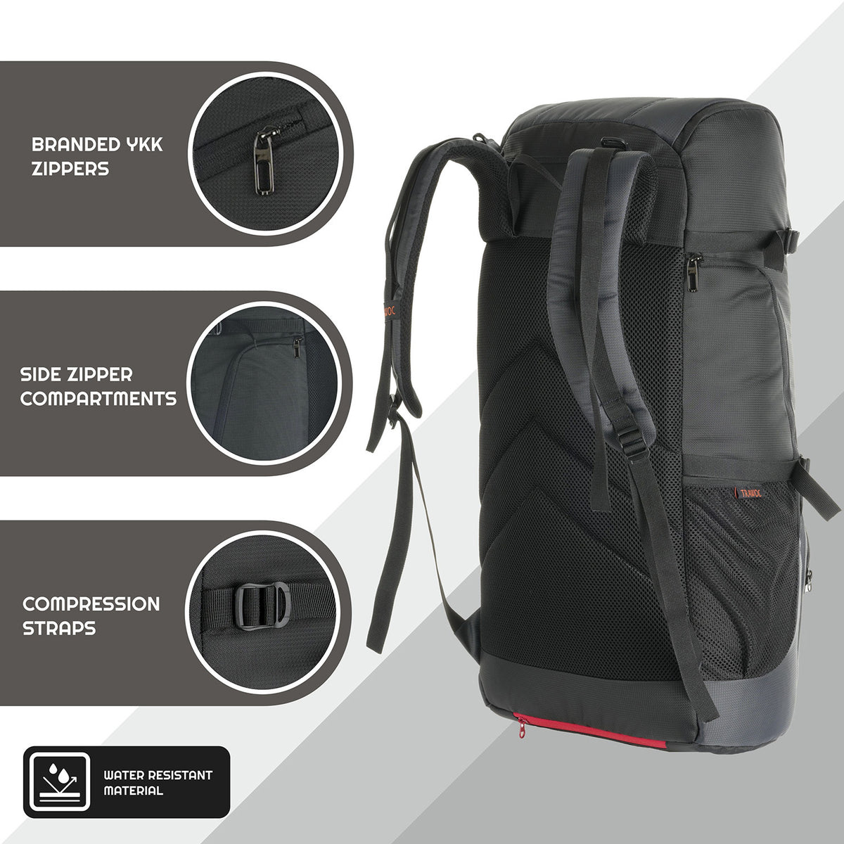 ROAMER 40 L  Laptop Backpack  for Men and Women with Rain Cover-Slate Grey