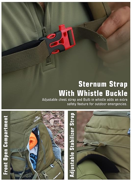 FUSION X 50 L internal frame Bag with Rain Cover and Shoe Compartment - Olive Green