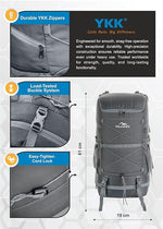 STEALTH 40L Backpack for Men and Women,with Rain Cover & Shoe Compartment - Grey