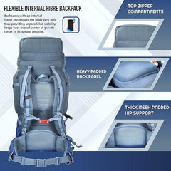 ARMOR PRO-60 Rucksack - Grey- Nayblue