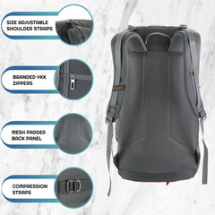 STEALTH 40L  Backpack for Men and Women,with Rain Cover & Shoe Compartment-Grey