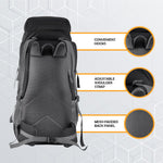 EMBER 60 L Travel Backpack Hiking Trekking Bag for Men & Women - Black