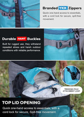 Peakpro 75 L Backpack featuring with Laptop Compartment & with Shoe Compartment – Shamrock