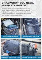 STEALTH 40L Backpack for Men and Women,with Rain Cover & Shoe Compartment - Grey