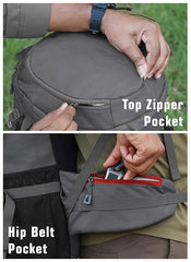 FUSION X 50 L internal frame Bag with Rain Cover and Shoe Compartment - Grey