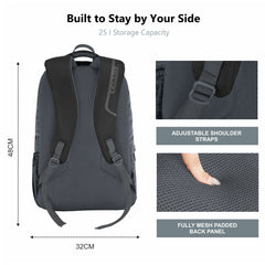 Carriz CPB03 25L Laptop Backpack-Grey