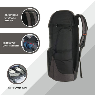 ROAMER 40 L Laptop Backpack for Men and Women with Rain Cover - Brown