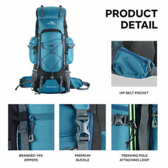 Peakpro 75 L Backpack featuring with Laptop Compartment & with Shoe Compartment – Shamrock (Clearance Sale)