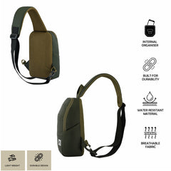 Carriz-Crossbody Backpack-CRB01-OLIVEGREEN