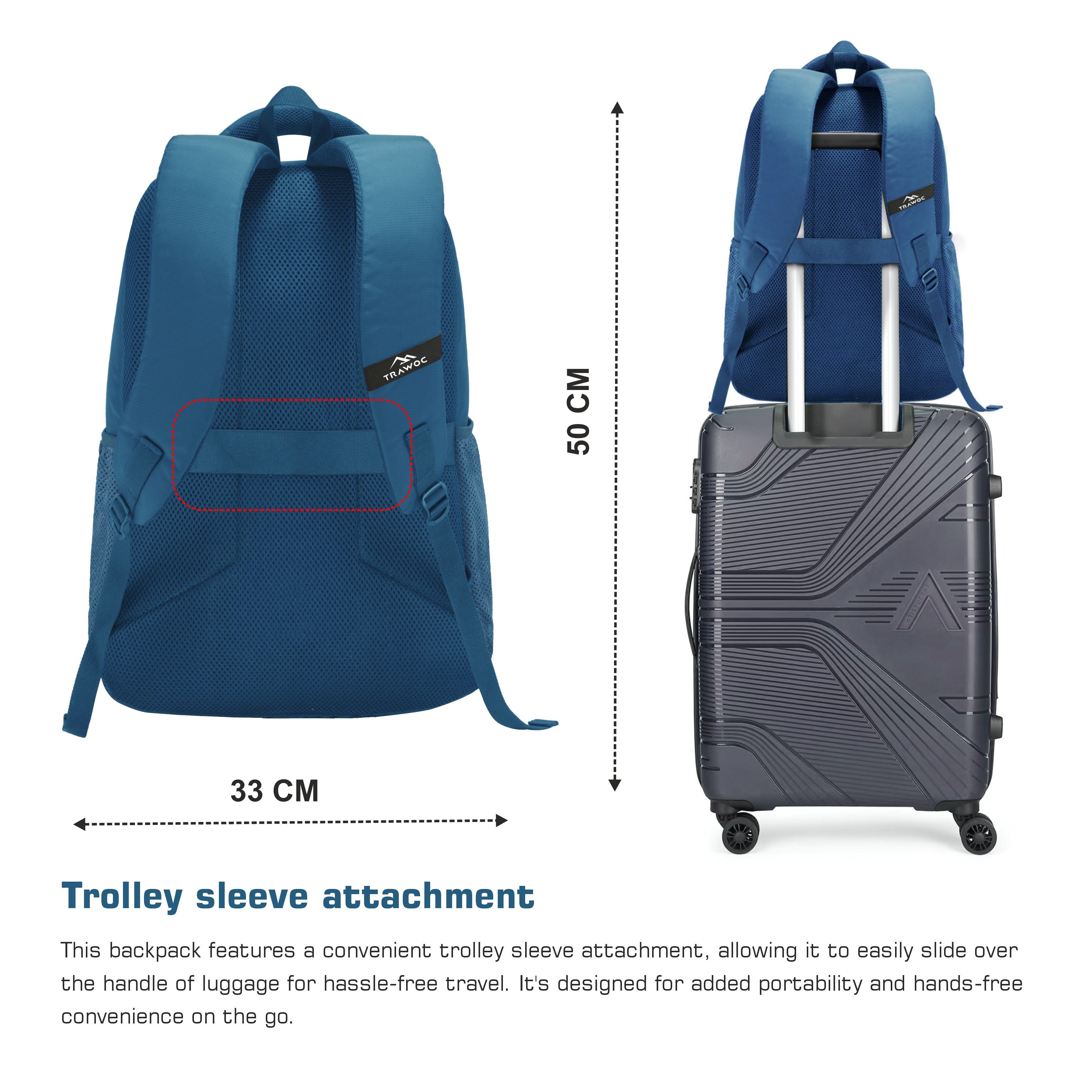 35l backpack fit 16 inch laptop TPB05 35L Laptop Backpack-Englishblue |Water Resistant, USB Charging Port, Spacious Design