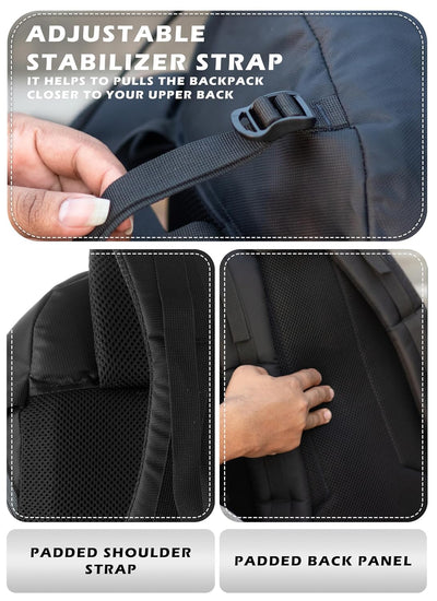 ALPHA 50 L  Water Resistant Daypack Bag for Cycling, trekking - Grey