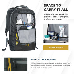 Carriz CPB04 23L Laptop Backpack-Grey