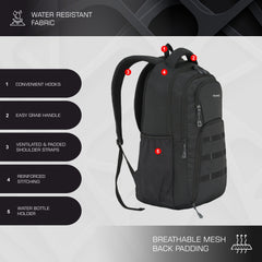 TPB05 35L Laptop Backpack-Black