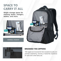 Carriz CPB03 25L Laptop Backpack-Grey