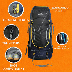 CLIFFHIKER-65 Rucksack - Black (Clearance Sale)